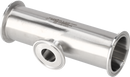 Tri-Clover® B7RMPS T-stykke, reducerende,  kort 3" 1.5" SF1 (PL) 316L ASME BPE Clamp ender