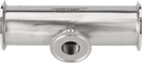 Tri-Clover® B7RMPS T-stykke, reducerende,  kort 4" 0.5" SF1 (PL) 316L ASME BPE Clamp ender