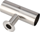 Tri-Clamp® B7RWWM T-stykke, reducerende 1" 0.5" SF4 (PM) 316L UltraPure Svejsning og TriClamp og svejsning